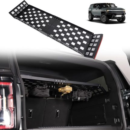 Rear Trunk Cargo Rack for 2024 2025 2026 2027 Hummer EV SUV Accessories, Interior Storage Luggage Carrier, Trunk Interior, Trunk Organizers, 1 Racks